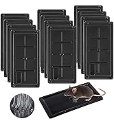 Qualirey 12 Pack Glue Traps for Rats and Snakes, Larger and Heavy Duty Baited Sticky Traps with N...