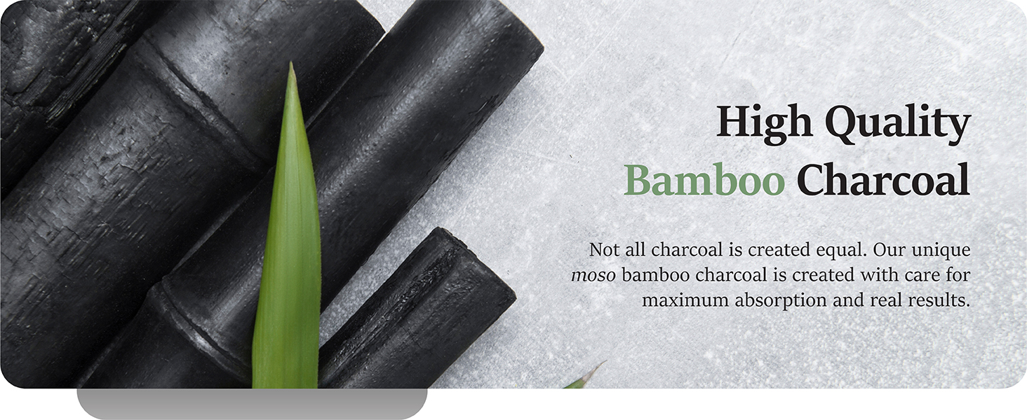 Bamboo charcoal moisture absorber and humidity absorber for damp closets laundry room and cabinets
