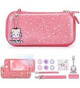innoAura Switch Lite Case, 15-in-1 Accessories Set with Carrying Case, Screen Protector, Game Cas...