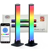 GLPE Smart LED Light Bars, Ambient Backlights That Sync with Music, Gaming Lamp are Controlled by...