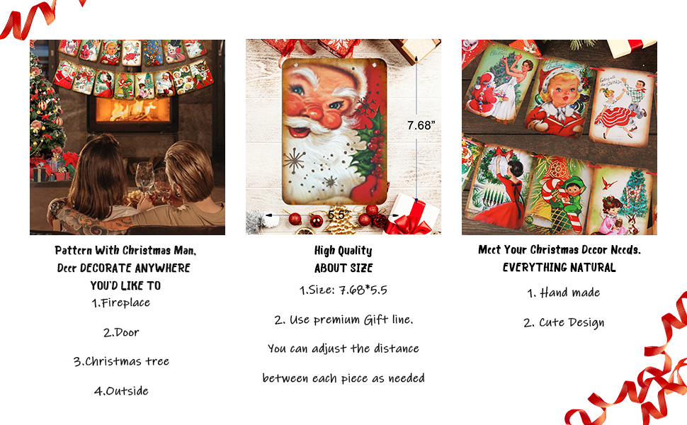 Traditional Vintage Victorian Style Christmas Bunting