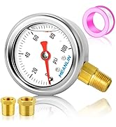 MEANLIN MEASURE 0~100Psi Stainless Steel 1/8