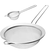 Luckyiren Food Strainer, Premium Stainless Steel Fine Mesh ScreenPremium Stainless Steel Fine Mes...