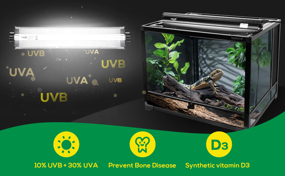 Increased UVA UVB Efficiency