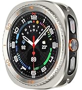 Amizee 3 in 1 Metal Case for Samsung Galaxy Watch Ultra Case (2025/2024) 47mm with Screen Protect...