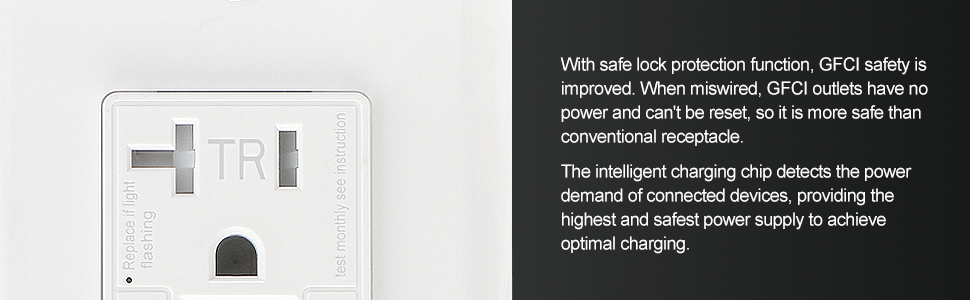GFCI with USB Charger