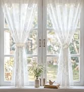 HOMEBROS Curtain Tiebacks, Boho Rustic Braided Curtain Holdbacks for Indoor Outdoor Curtains, Ben...