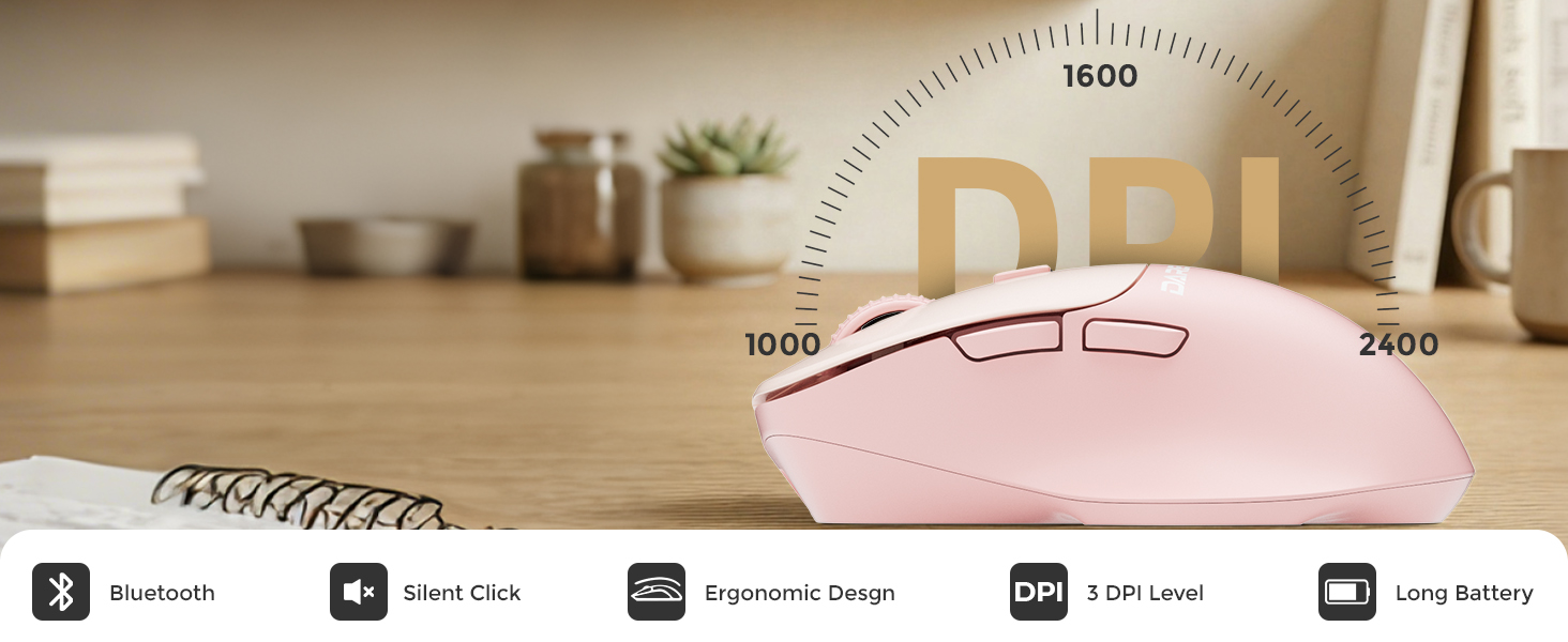 Pink Wireless Mouse