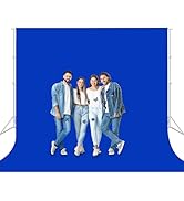 10x10 FT Royal Blue Screen Backdrop for Photography, Large Chromakey Blue Photo Background for Pa...