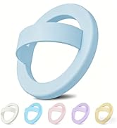 Magnetic Silicone Ring Grip Phone Holder for MagSafe, 360° Rotating Finger Loop, Strong Magnetic ...