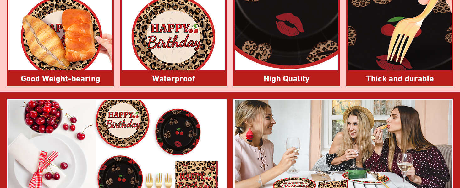 Cheetah Print Party Plates