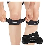 Bodyprox Patella Tendon Knee Strap 2 Pack, Knee Pain Relief Support Brace Hiking, Soccer, Basketb...
