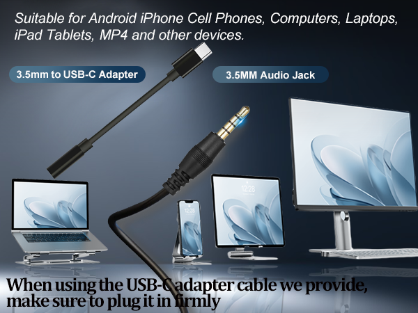 3.5MM audio jack & Type-C Connection