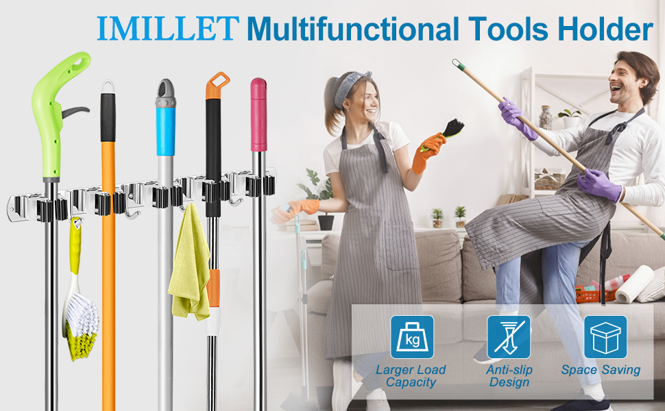 broom holder wall mount
