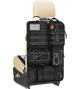 SURDOCA Tactical Backseat Car Organizer with 5 Detachable MOLLE Pouches, 1000D Oxford Hanging Sto...