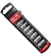 MAXPOWER 1/4-Inch Drive Star Socket Set, E4, E5, E6, E7, E8, E10, E11 Female Torx Socket Set (7Pcs)