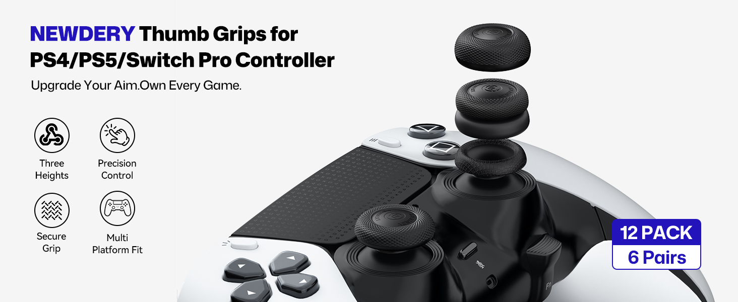 Thumb Grips for PS5 Controller
