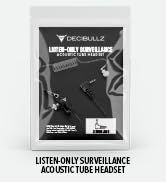 Decibullz 3.5mm Radio Headset Receiver, Listen only Acoustic Coil Tube Radio Headset kit for Two ...