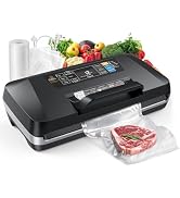 Upgraded Vacuum Sealer Machine – 10-in-1 Food Sealer with Double Heat Seal, 230W 95KPa Powerful S...