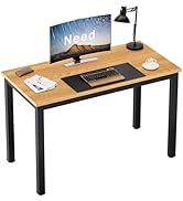 Need Small Computer Desk Writing Desk 39 3/8'' L Study Desk for Small Space Sturdy and Heavy Duty...