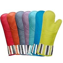 extra-long silicone oven mitts