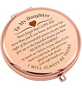 Daughter Gift from Mom Inspirational Birthday Gift for Daughter Compact Mirror for Daughter Stepd...