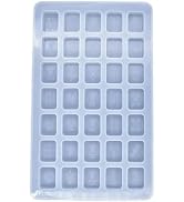 White Mahjong Resin Mold for Chinese Mahjong Silicone Mold Epoxy Silicone Molds with 35 Cavities ...