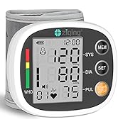 Wrist Blood Pressure Monitor for Home Use, Rechargeable Bp Machine Automatic Digital BP Monitor w...