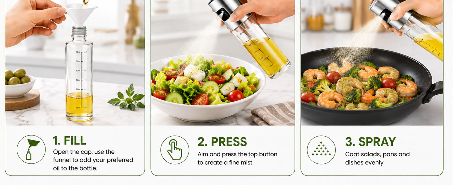 NIKKIER Oil Sprayer for Cooking