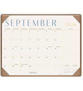 Jotsome Desk Calendar 2026-2027 with Protective Mat, Academic Desk Calendar | Large Desk Pad Cale...