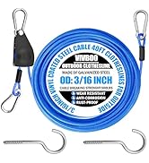 VIVBOO 40ft Blue Clothes Line