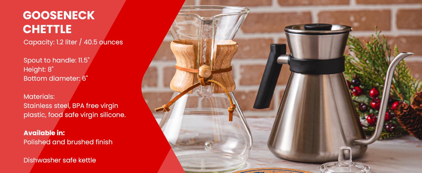 chemex coffee maker pour over brewer filters carafe glass kettle reusable classic drip coffee