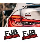 VAGURFO 2 Pack FJB Edition Car Stickers Emblem,Car Accessories Badge,Car Emblems 3D Badge Car Sti...