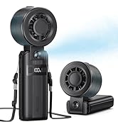 Otlonpe Handheld Misting Fan Portable, 10000mAh Rechargeable Battery, 48H Max, Powerful Turbo, 5 ...