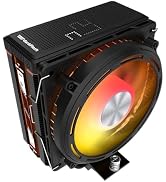 darkFlash E400 CPU Air Cooler, 4 Copper Heat Pipes, 120mm PWM Quiet ARGB Fan 2200RPM MAX, LED Dig...