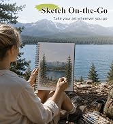 conda 8.5"x11" Sketch Book, 80 Sheets (68 lb/100gsm), Spiral Bound Artist Sketch Pad, Durable Aci...