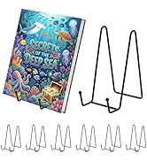 MADHOLLY 6 Packs Sturdy Metal Classroom Book Stand for Display - 6 Inch Books Holder Bookshelf fo...