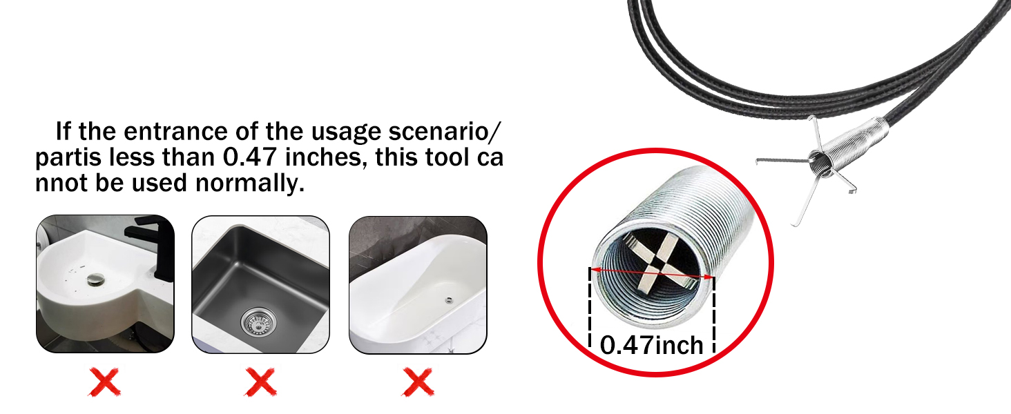 sink snake drain tool