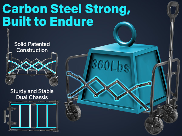collapsible wagon,foldable wagon,outdoor wagon,family grocery wagon,easy storage&space saving wagon