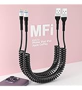 coiled usb to lightning cable