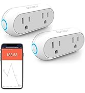 Smart Plugs That Compatible with Alexa Google Home Siri, Wireless 2.4G WiFi Outlet Controlled by ...