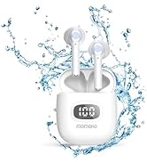 MOMOHO T11 Wireless Earbuds for iPhone Android with LED Power Display for Small Ears, 50H Play Ti...