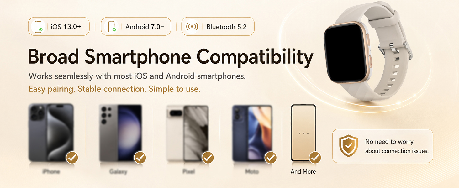smart watch compatible with ios android
