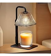 MUJTEO Candle Warmer Lamp with Timer Dimmer Adjustable Height,Electric Dimmable Wax Warmer for Sc...