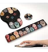 Ospelelf Ergonomic Mouse Pad with Wrist Rest for Computer Keyboard Set, Non-deformable Memory Foa...