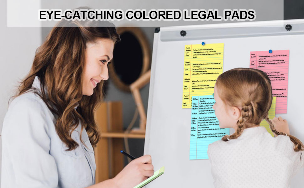 Small Legal Pads 5x8 Colorful, Narrow Ruled Small Note Pads 5x8
