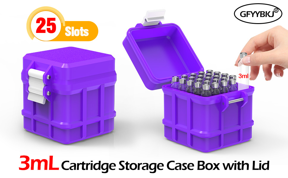25 Slots Cartridge Storage Case Purple-1