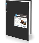Sooez Art Portfolios 11"x14", Large Portfolio Folder with 30 Pockets & Black Inner Sheets, Displa...