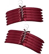 Padded Hangers for Women Clothing Satin Hangers Non Slip Padded Hanger for Sweaters Padded Clothe...