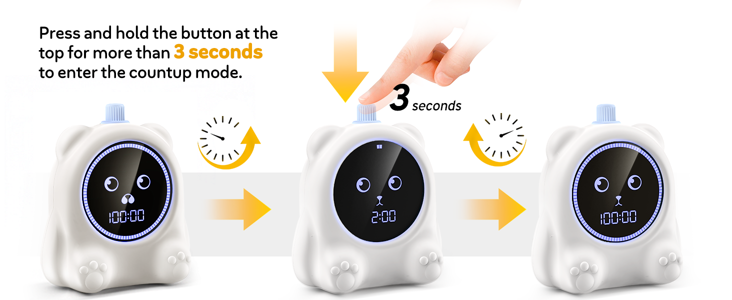 how to count up timer